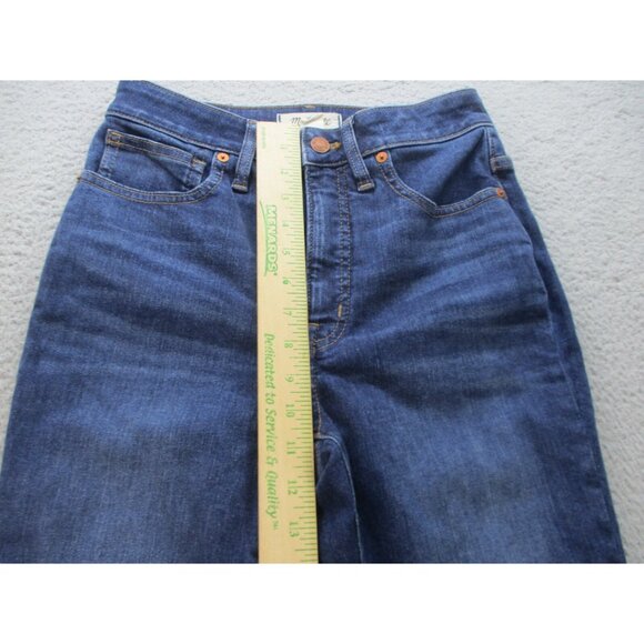 MADEWELL Curvy Fit Blue Stretch Denim High-Rise 5-Pockets Skinny Jeans Sz 27 - Picture 5 of 9